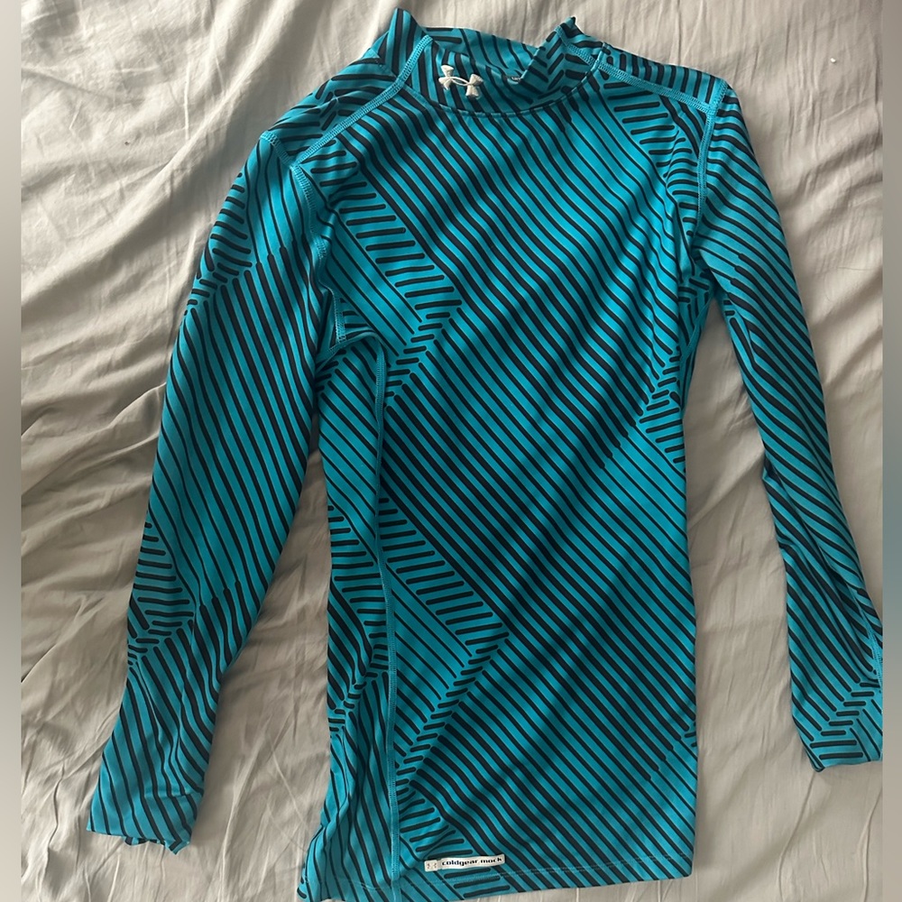 Champion Cold Gear Mock Neck- Great condition Turquoise